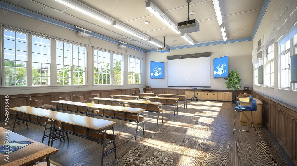 Spacious and Well-Kept Classroom Area