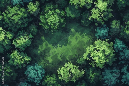 pixel map forest in the game. Pixelated forest for game map. pixelated forest maps in the game. Pixel art concept of forest. Abstract pixelate landscape background. 