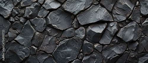 Basalt texture tile. Abstract background. AI generative.