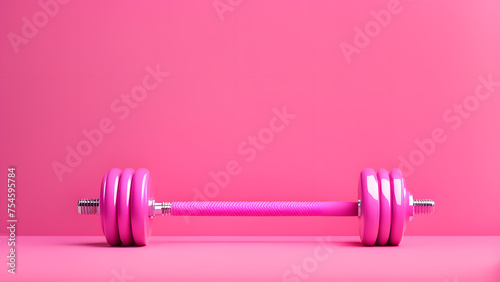 3D Woman Dumbbell Tools Mockup for Professional Bodybuilding and Workout Programs