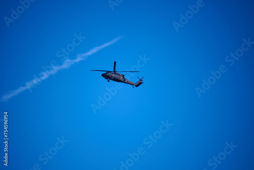 Fototapeta Naklejka Na Ścianę i Meble -  Helicopter in action.
