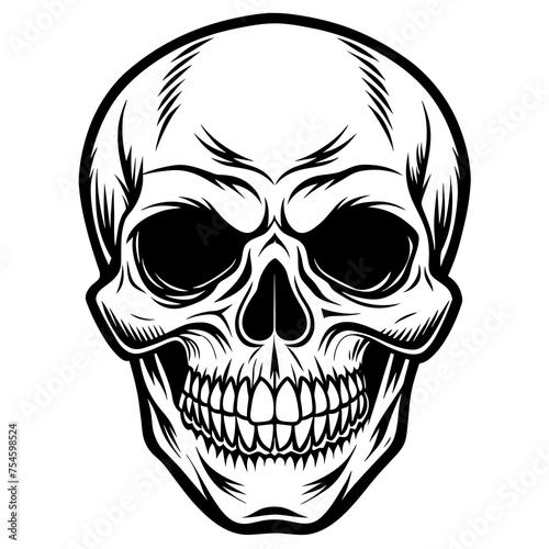 simple-skull--vector-illustration