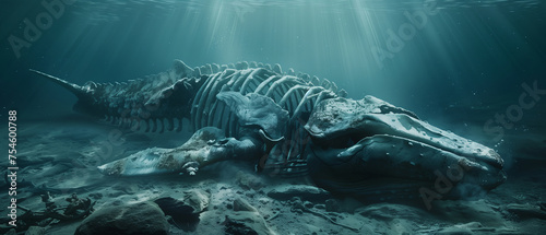 Whale bones under the deep ocean © OHMAl2T