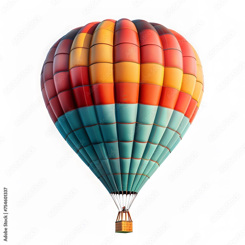 Naklejka premium Hot Air Balloon Soaring High