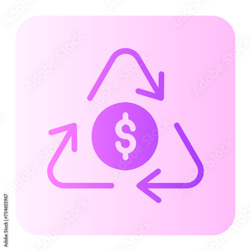 Economy gradient icon