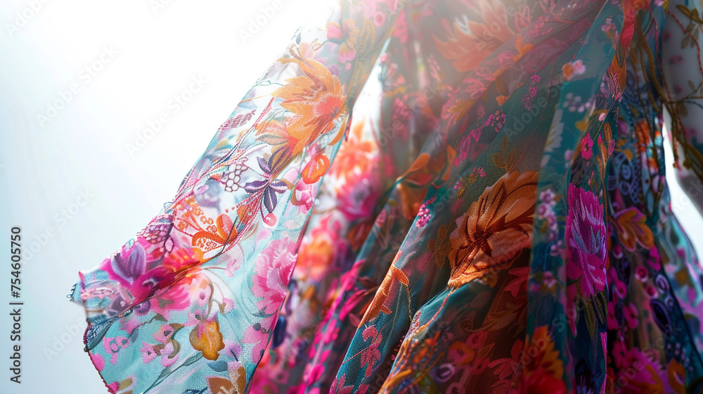 texture of floral patterns