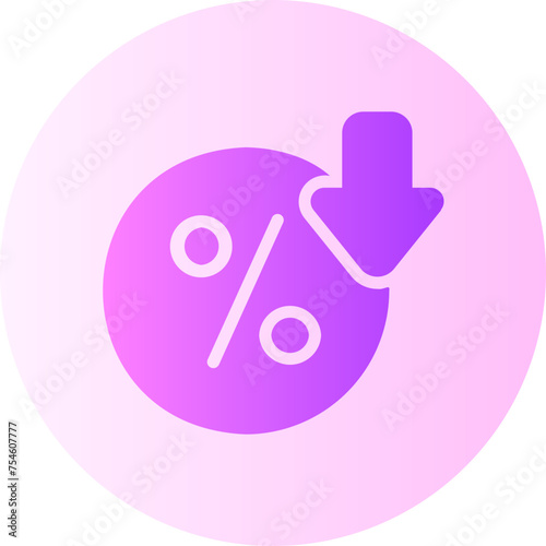 rate gradient icon