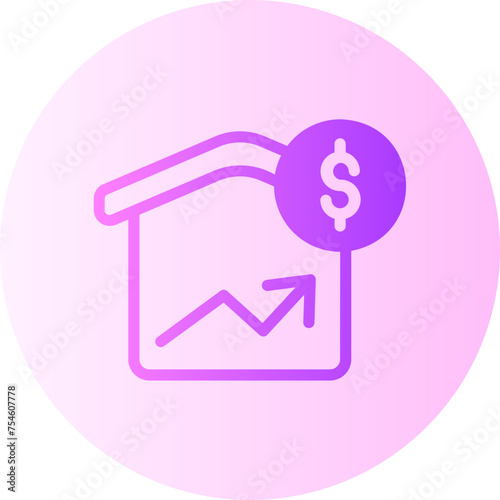 price up gradient icon