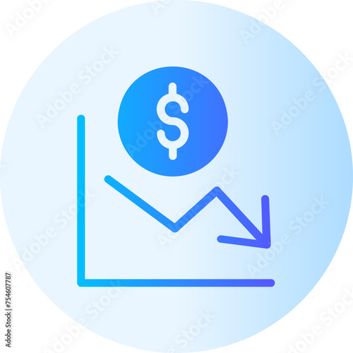 deficit gradient icon