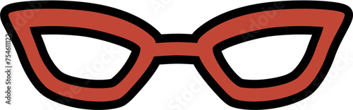 Glasses Frame in Vector SVG Illustration