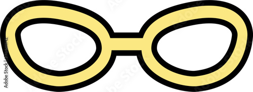 Glasses Frame in Vector SVG Illustration