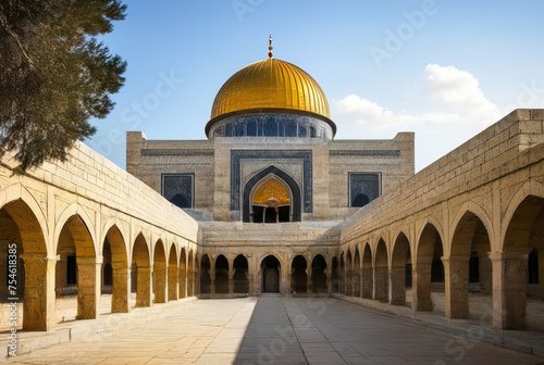 Dome of the Rock at the Temple Mount in Jerusalem, Israel