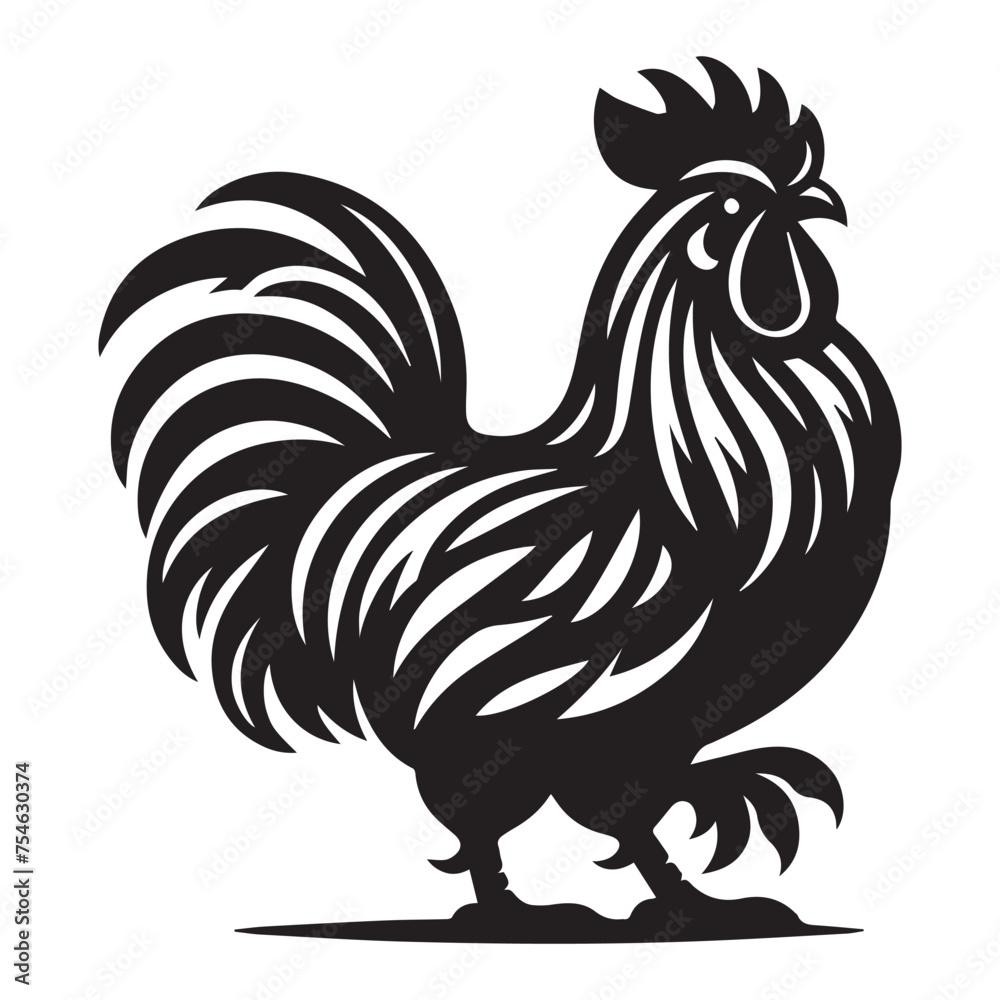 chicken silhouette chicken silhouette