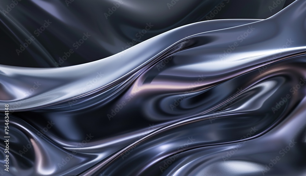 3D render of a holographic iridescent abstract background with wavy fluid lines,dark grey pastel colors, in the style of a hologram generative ai 3D render of a holographic iridescent abstract background with wavy fluid lines,dark grey pastel colors, in the style of a hologram generative ai