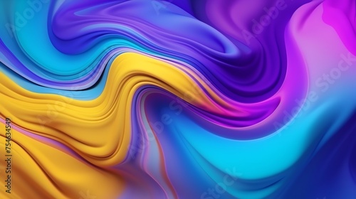 abstract background hd fluid yellow blue