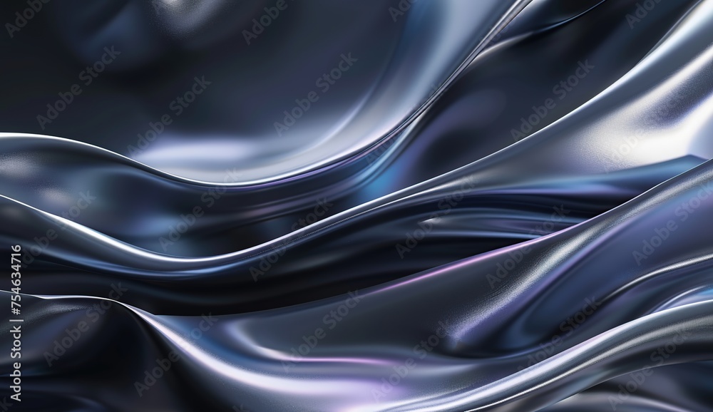 3D render of a holographic iridescent abstract background with wavy fluid lines,dark grey pastel colors, in the style of a hologram generative ai 3D render of a holographic iridescent abstract background with wavy fluid lines,dark grey pastel colors, in the style of a hologram generative ai