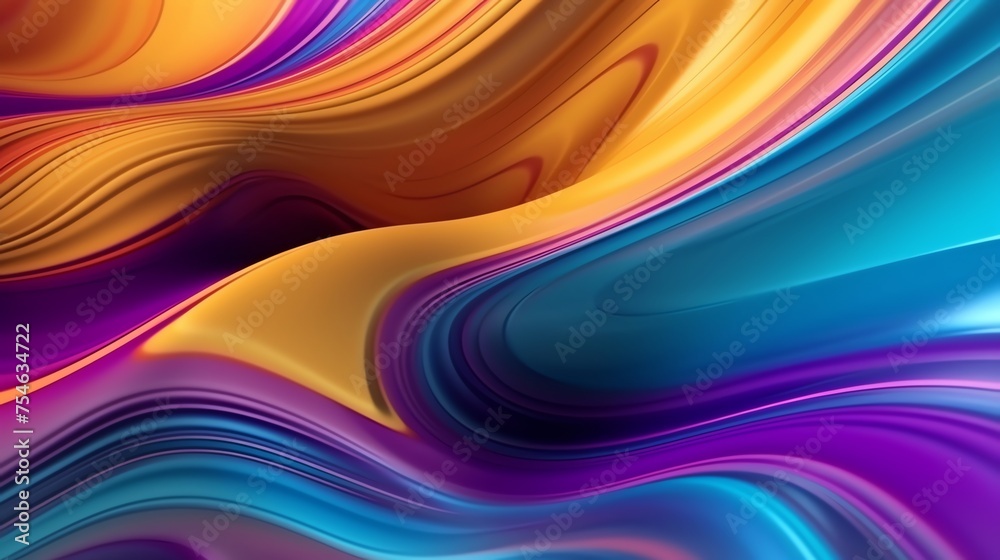 abstract background hd fluid yellow blue