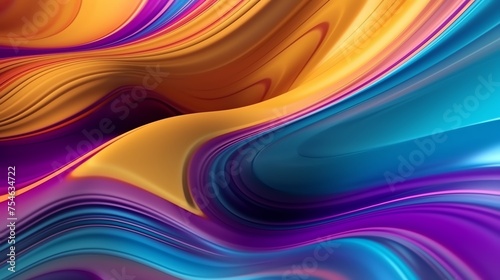 Wallpaper Mural abstract background hd fluid yellow blue Torontodigital.ca
