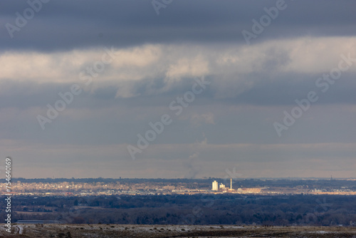 View of Longmont Colorado from Boulder County photo