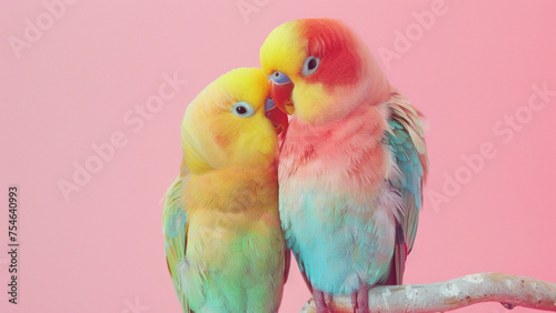 parrot isolated on pink © Ita Rosita