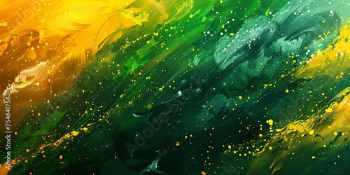 Brazilian Flag Tech Wallpaper