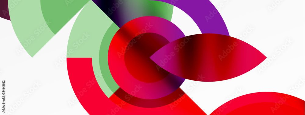 Circle geometric abstract vector background Circle geometric abstract vector background