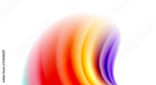 Color mixing liquid rainbow shape background