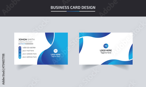 Double-sided creative business card template,Modern Creative And Clean Business Card Design Template, Visiting Card.