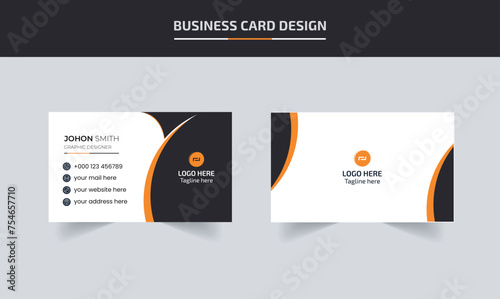 Double-sided creative business card template,Modern Creative And Clean Business Card Design Template, Visiting Card.