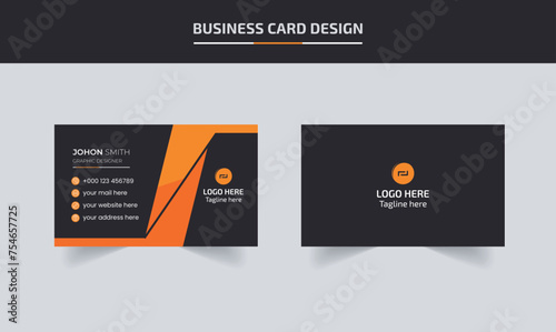 Double-sided creative business card template,Modern Creative And Clean Business Card Design Template, Visiting Card.