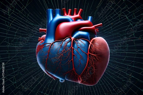 human heart anatomy model photo