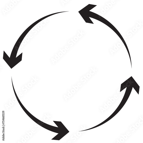 circular arrow icon .Vector illustration.