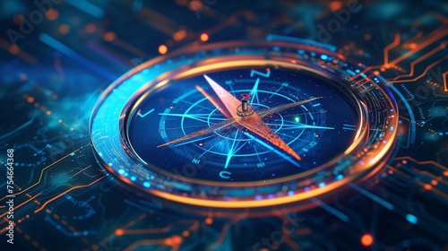 Holographic modern technology compass