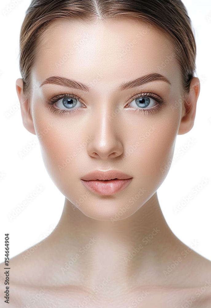 Photo portrait of young beautiful female sexy woman model face Photo portrait of young beautiful female sexy woman model face