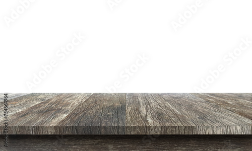 Empty brown wood planks desk wooden table top shelf counter surface  beach floor vector