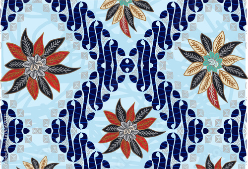 Batik Indonesian: is a technique of wax-resist dyeing applied to whole cloth, or cloth made using this technique originated from Indonesia.