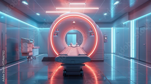 Diagnostic Imaging, Depict medical imaging technologies, such as MRI and X-ray machines, used for diagnostic purposes in healthcare settings