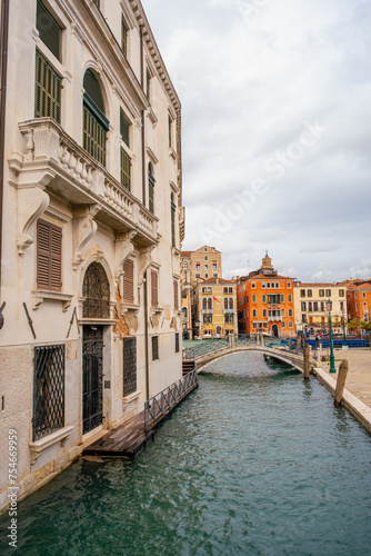 beautiful view of the Venetian canal  © Khristina