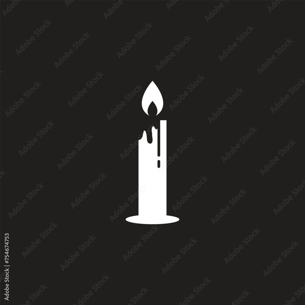 Candle silhouettes. Candle vector icons. EPS 10 Candle silhouettes. Candle vector icons. EPS 10