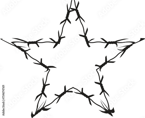 Barbed Wire vector For Print  Barbed Wire Clipart  Barbed Wire vector Illustration