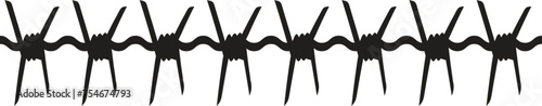 Barbed Wire vector For Print, Barbed Wire Clipart, Barbed Wire vector Illustration