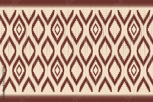 Ethnic fabric.beautiful pattern. folk embroidery,bohemian style,aztec geometric art ornament print.ethnic abstract Inkatha art.Seamless fabric.design for fabric, carpet, wallpaper, clothing	