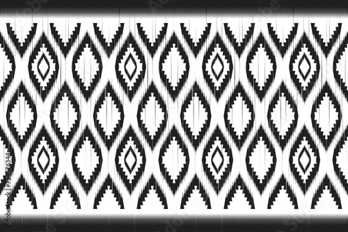 Ethnic fabric.beautiful pattern. folk embroidery,bohemian style,aztec geometric art ornament print.ethnic abstract Inkatha art.Seamless fabric.design for fabric, carpet, wallpaper, clothing	