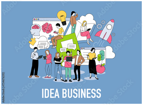 人物 ビジネスイラスト素材	
