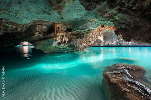 A beautiful underground cave