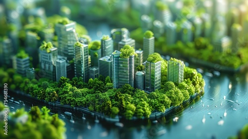 Foundation of Change  Depict the building blocks of sustainable development  from renewable energy infrastructure to green buildings and transportation