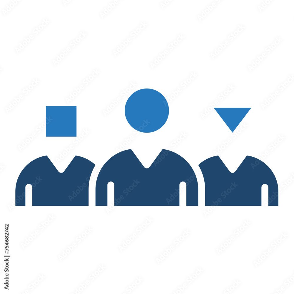Workplace Diversity icon line vector illustration Workplace Diversity icon line vector illustration