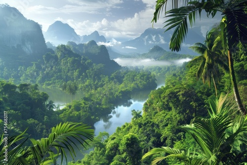 Tropical rainforests and mountain rivers