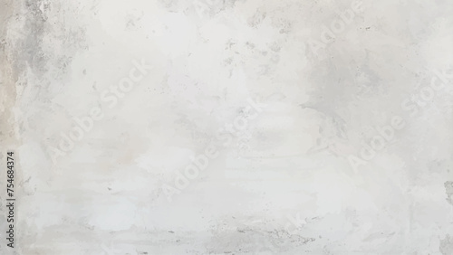 White cement wall in retro concept. Old concrete background for wallpaper or graphic design. Blank plaster texture in vintage style. Modern house interiors that feel calm and simple.	 photo