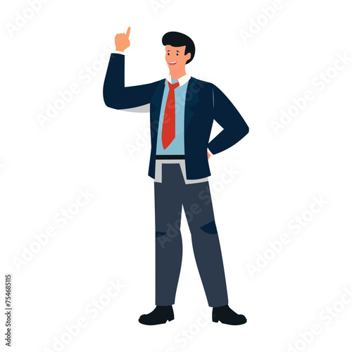 Businessman avatar  best look illustration